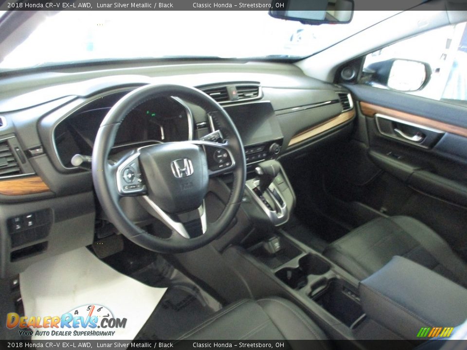 2018 Honda CR-V EX-L AWD Lunar Silver Metallic / Black Photo #26