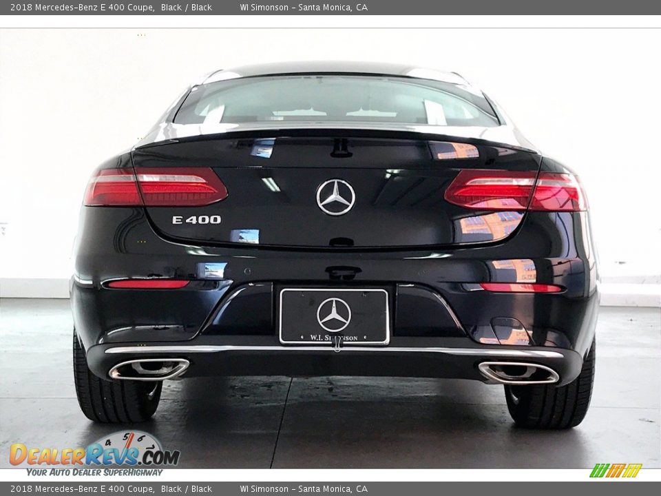 2018 Mercedes-Benz E 400 Coupe Black / Black Photo #3