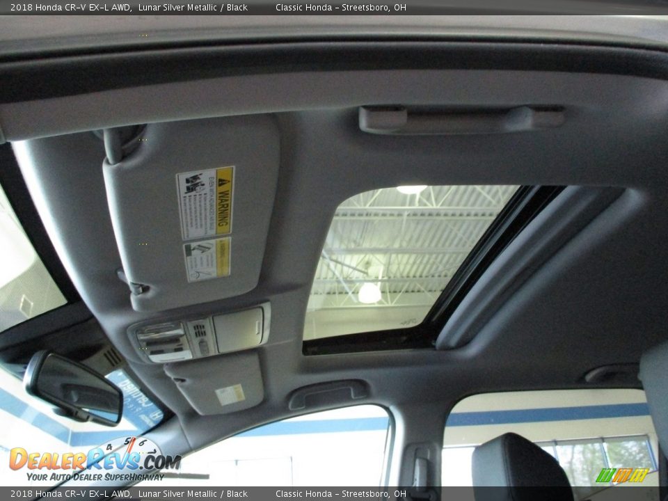 2018 Honda CR-V EX-L AWD Lunar Silver Metallic / Black Photo #28