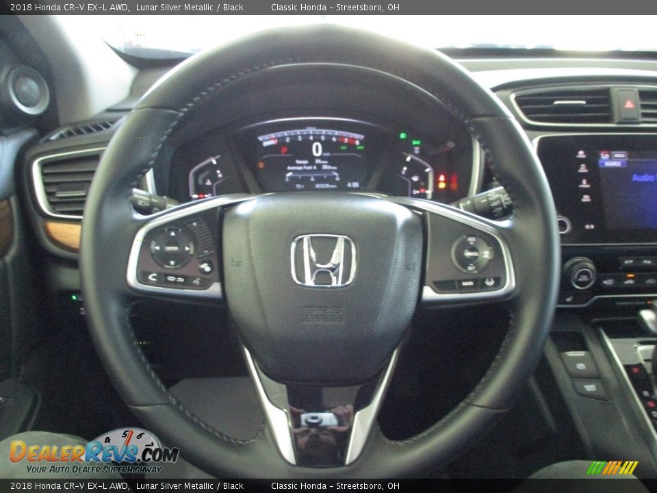 2018 Honda CR-V EX-L AWD Lunar Silver Metallic / Black Photo #32