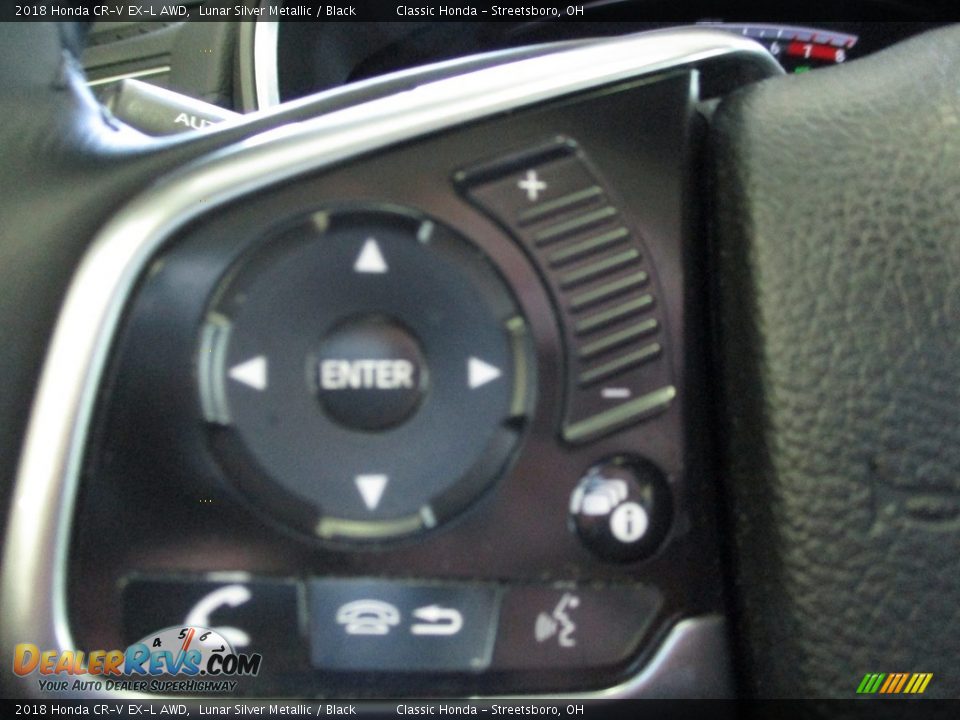 2018 Honda CR-V EX-L AWD Lunar Silver Metallic / Black Photo #33