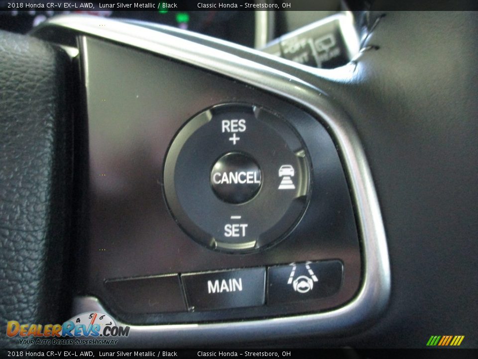 2018 Honda CR-V EX-L AWD Lunar Silver Metallic / Black Photo #34