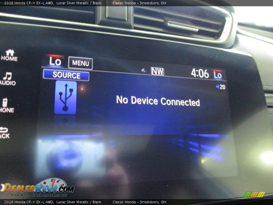 2018 Honda CR-V EX-L AWD Lunar Silver Metallic / Black Photo #36