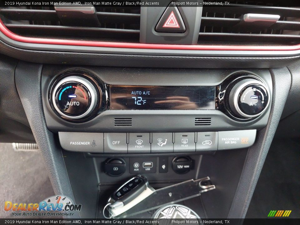 Controls of 2019 Hyundai Kona Iron Man Edition AWD Photo #19