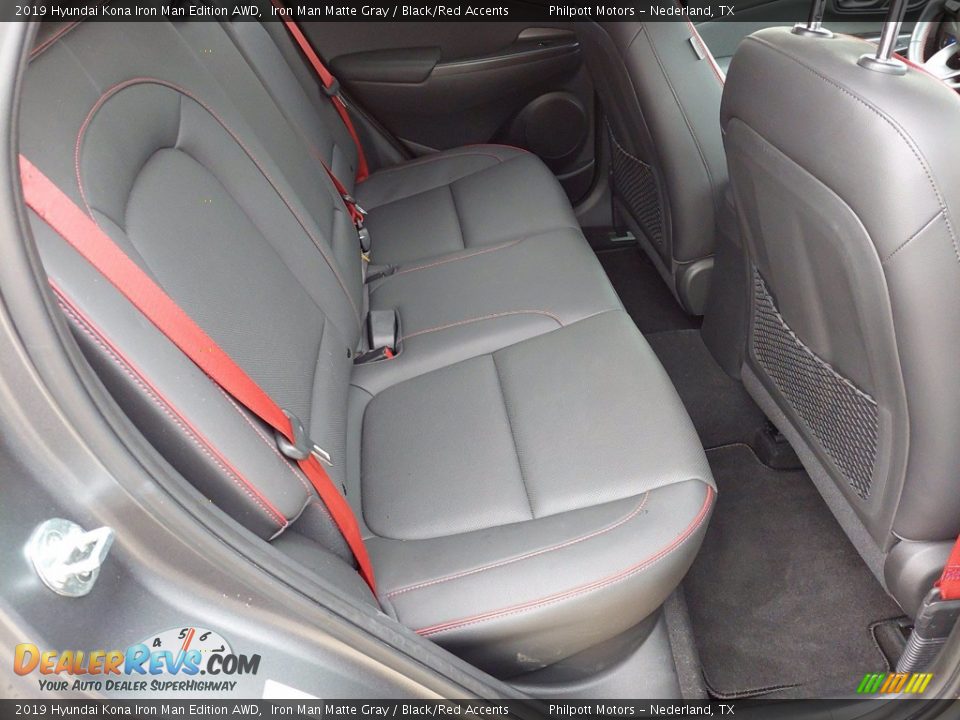 Rear Seat of 2019 Hyundai Kona Iron Man Edition AWD Photo #27