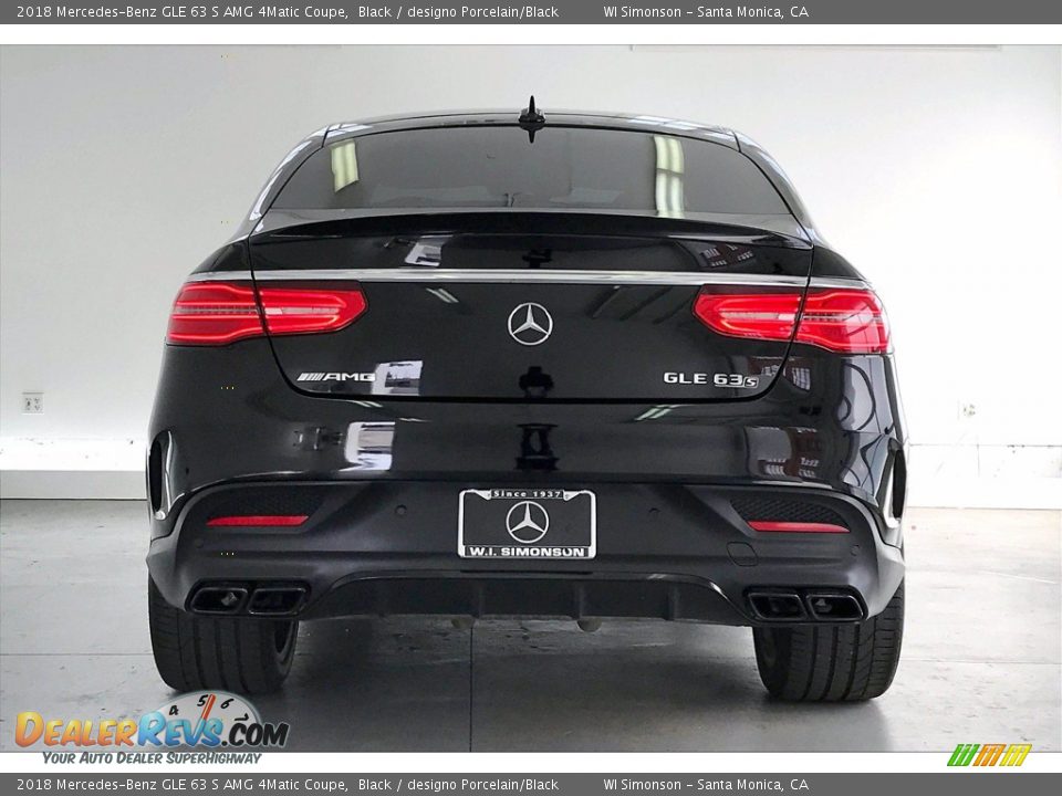 2018 Mercedes-Benz GLE 63 S AMG 4Matic Coupe Black / designo Porcelain/Black Photo #3