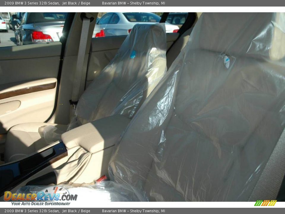 2009 BMW 3 Series 328i Sedan Jet Black / Beige Photo #10