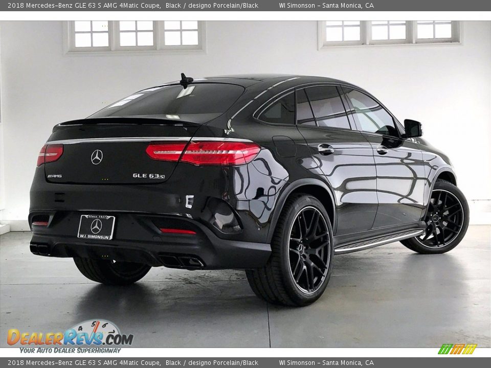 2018 Mercedes-Benz GLE 63 S AMG 4Matic Coupe Black / designo Porcelain/Black Photo #13