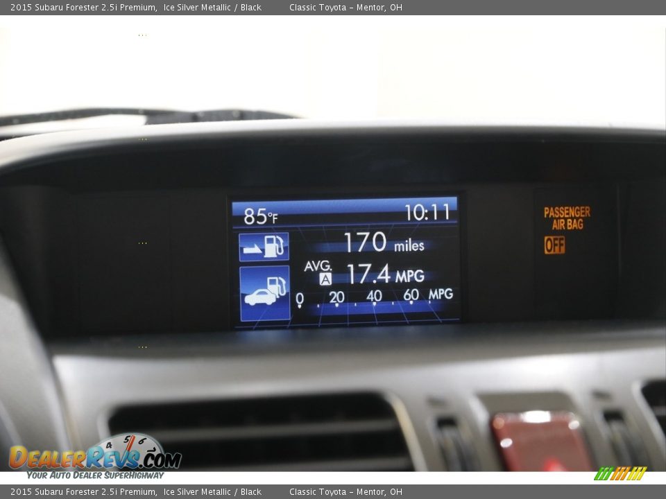 2015 Subaru Forester 2.5i Premium Ice Silver Metallic / Black Photo #11
