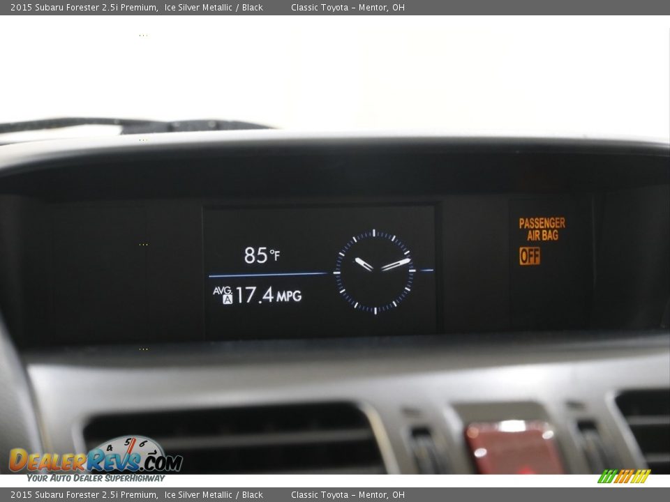 2015 Subaru Forester 2.5i Premium Ice Silver Metallic / Black Photo #13