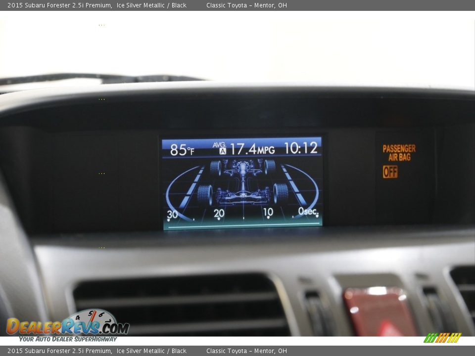 2015 Subaru Forester 2.5i Premium Ice Silver Metallic / Black Photo #14