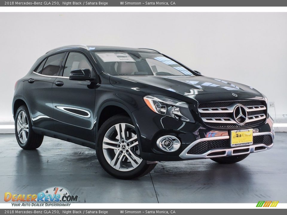 2018 Mercedes-Benz GLA 250 Night Black / Sahara Beige Photo #12