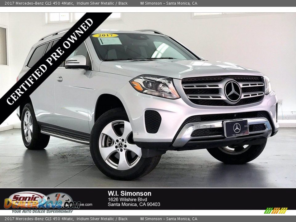 2017 Mercedes-Benz GLS 450 4Matic Iridium Silver Metallic / Black Photo #1