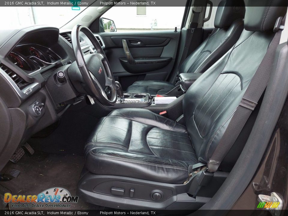 Ebony Interior - 2016 GMC Acadia SLT Photo #4