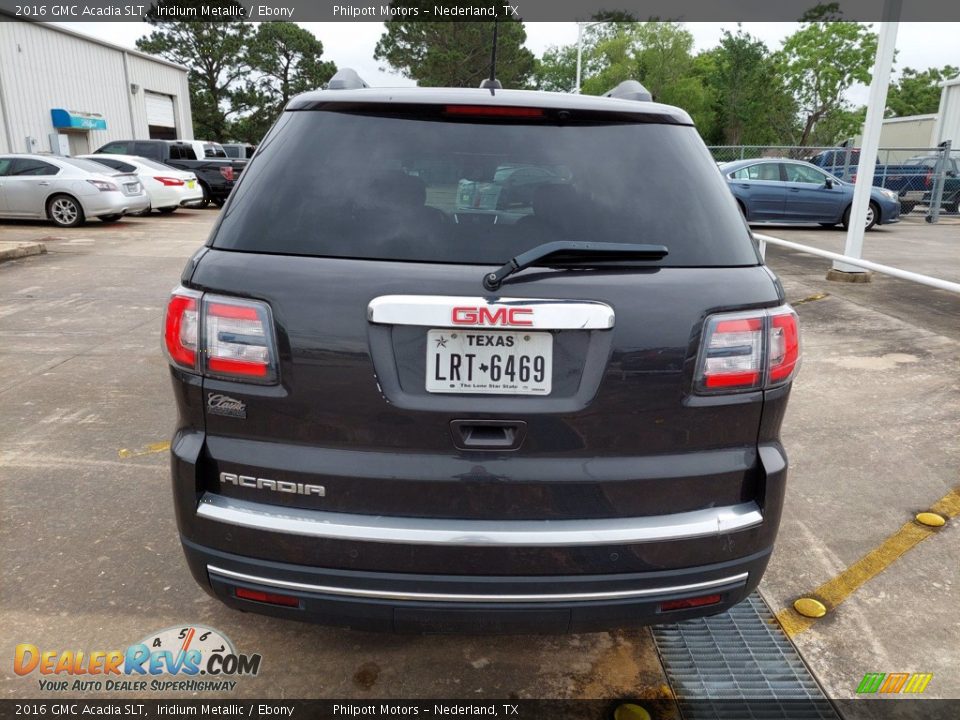 2016 GMC Acadia SLT Iridium Metallic / Ebony Photo #8