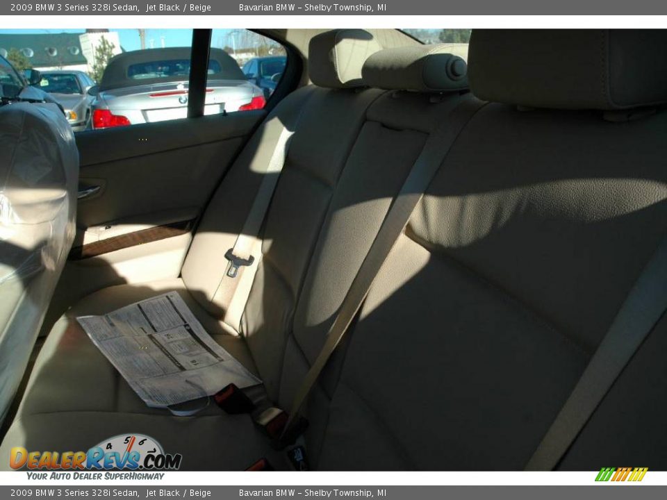 2009 BMW 3 Series 328i Sedan Jet Black / Beige Photo #11