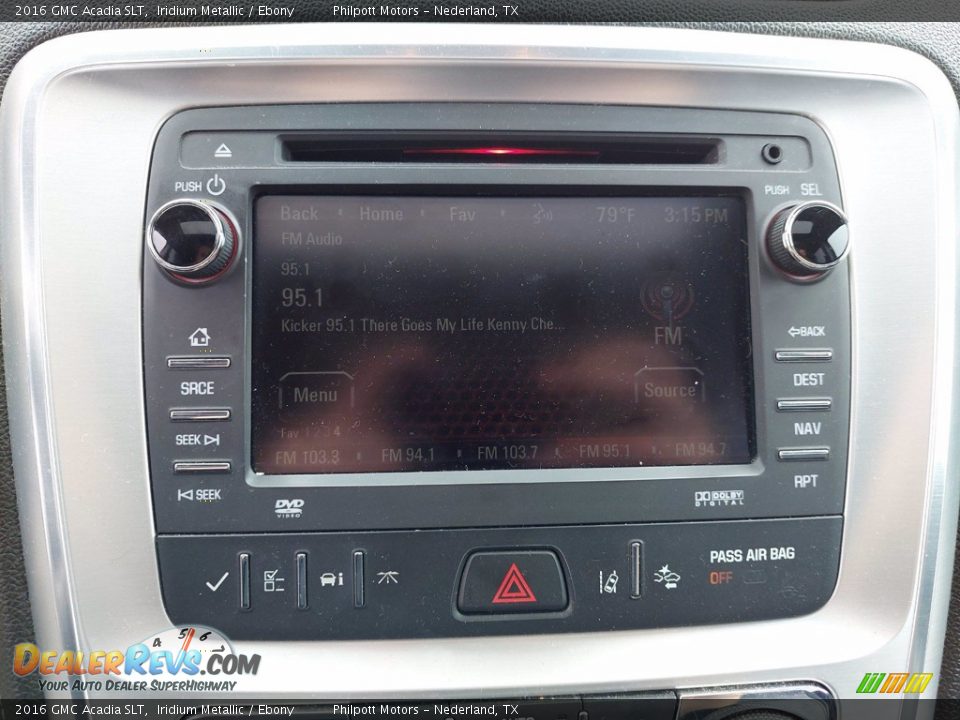 Controls of 2016 GMC Acadia SLT Photo #19