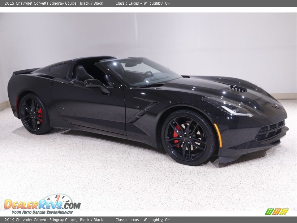 2019 Chevrolet Corvette Stingray Coupe Black / Black Photo #1