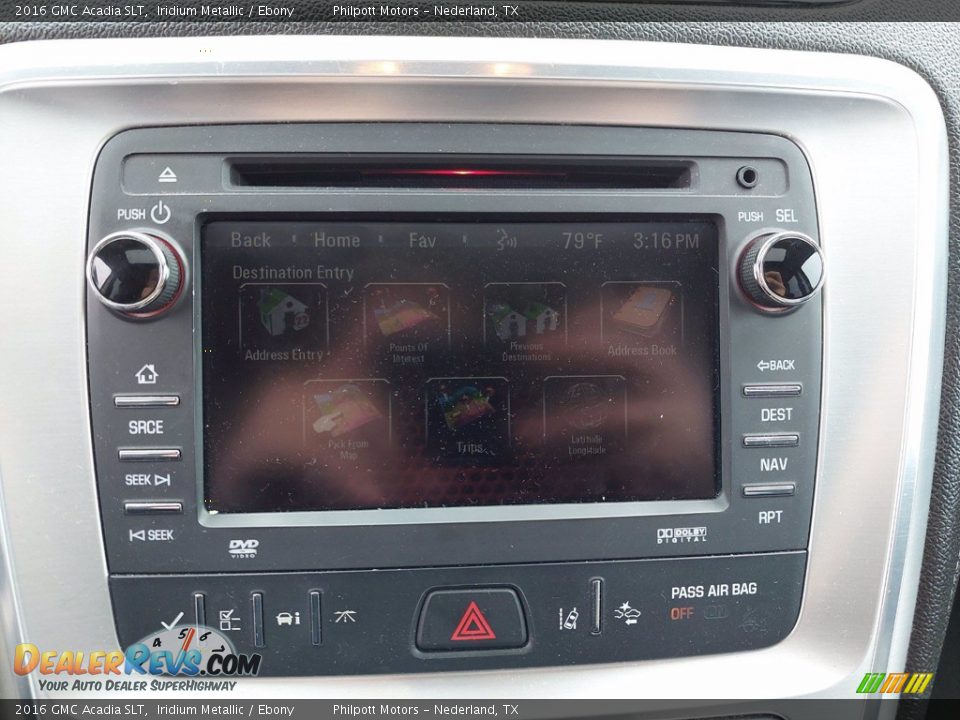 Controls of 2016 GMC Acadia SLT Photo #21