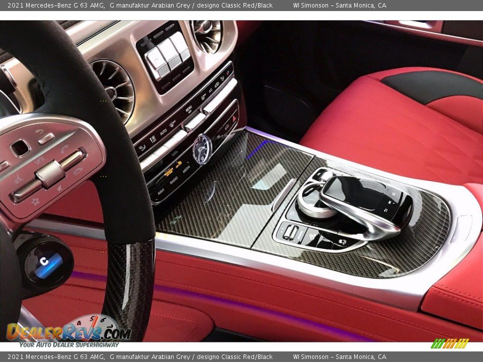 2021 Mercedes-Benz G 63 AMG G manufaktur Arabian Grey / designo Classic Red/Black Photo #8