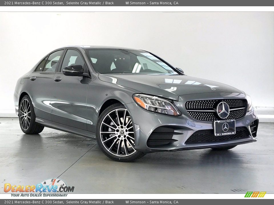 2021 Mercedes-Benz C 300 Sedan Selenite Gray Metallic / Black Photo #10