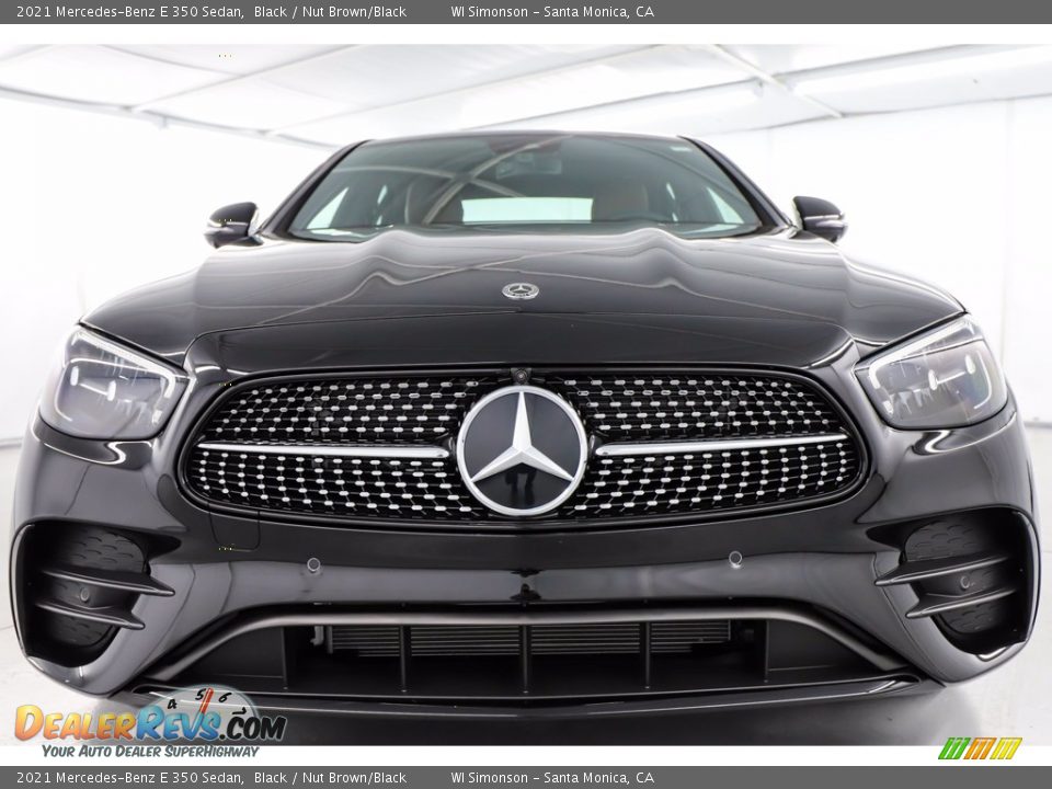 2021 Mercedes-Benz E 350 Sedan Black / Nut Brown/Black Photo #7