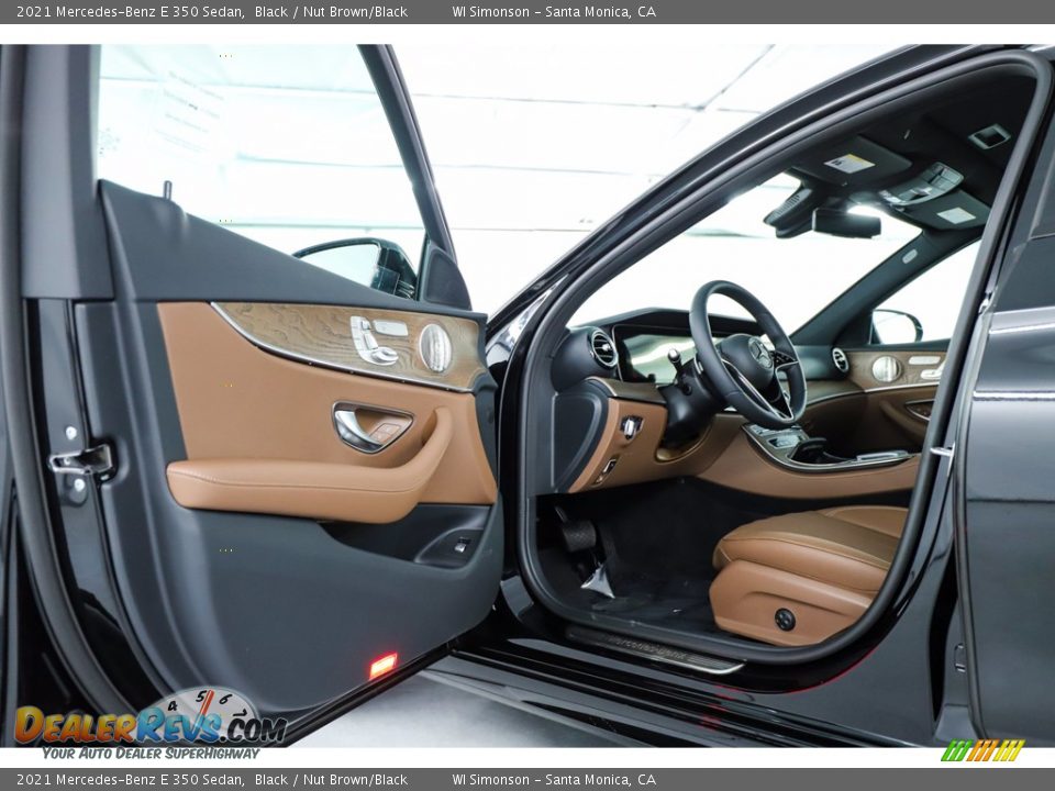 2021 Mercedes-Benz E 350 Sedan Black / Nut Brown/Black Photo #9