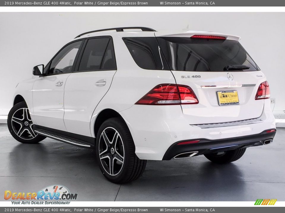 2019 Mercedes-Benz GLE 400 4Matic Polar White / Ginger Beige/Espresso Brown Photo #2