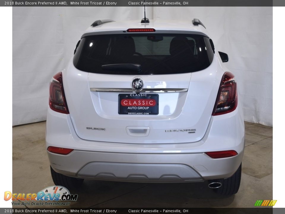 2018 Buick Encore Preferred II AWD White Frost Tricoat / Ebony Photo #3