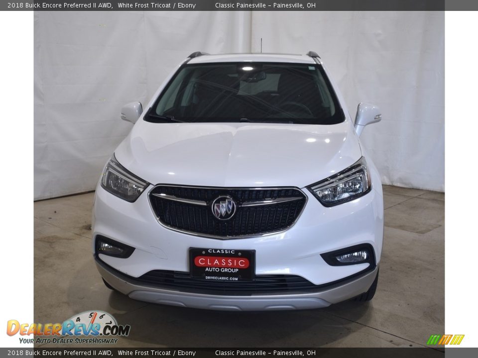 2018 Buick Encore Preferred II AWD White Frost Tricoat / Ebony Photo #4