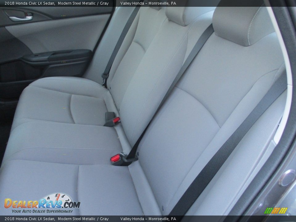 2018 Honda Civic LX Sedan Modern Steel Metallic / Gray Photo #12
