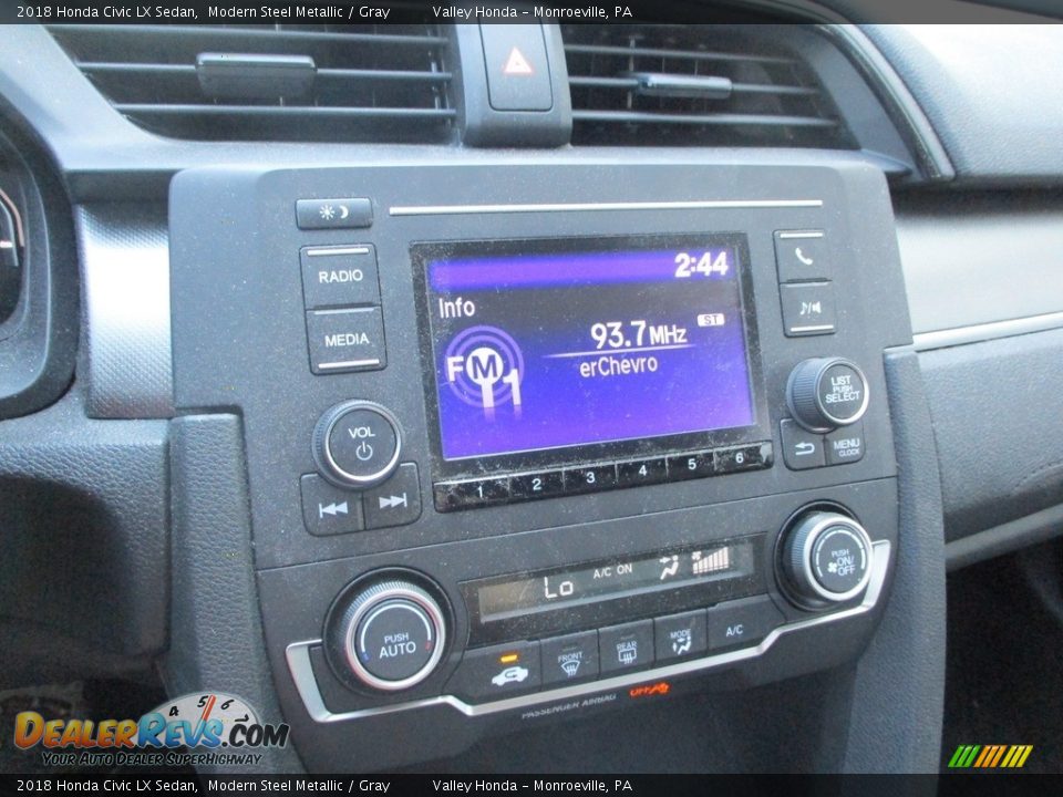 2018 Honda Civic LX Sedan Modern Steel Metallic / Gray Photo #14