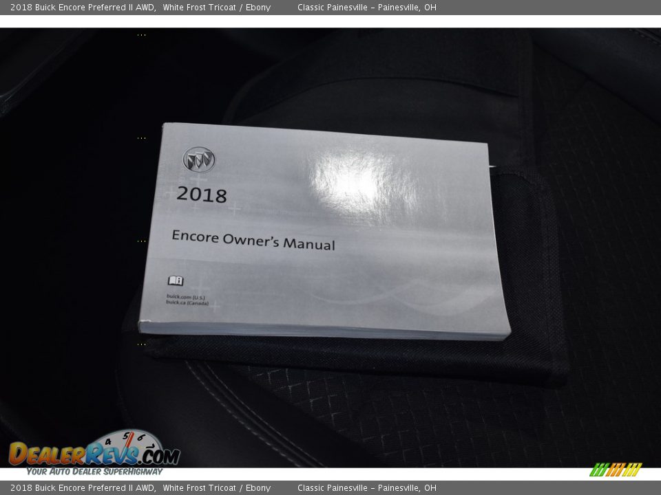 2018 Buick Encore Preferred II AWD White Frost Tricoat / Ebony Photo #17