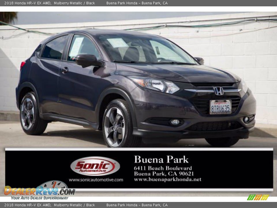 2018 Honda HR-V EX AWD Mulberry Metallic / Black Photo #1