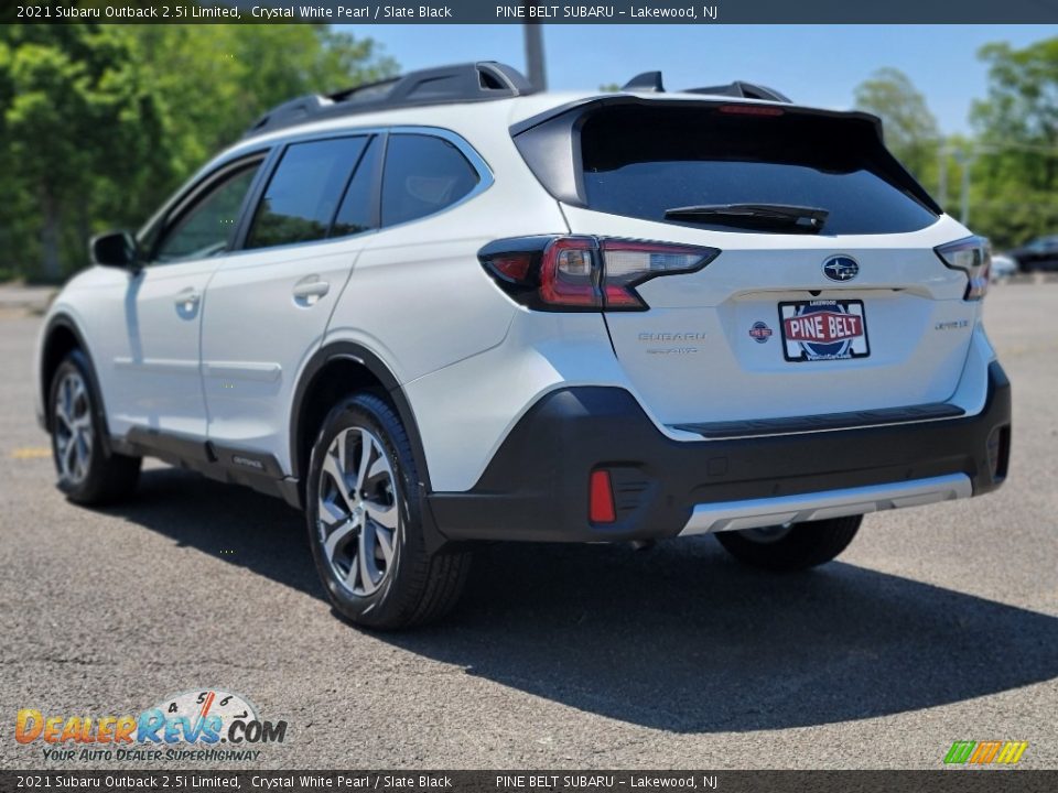 2021 Subaru Outback 2.5i Limited Crystal White Pearl / Slate Black Photo #6