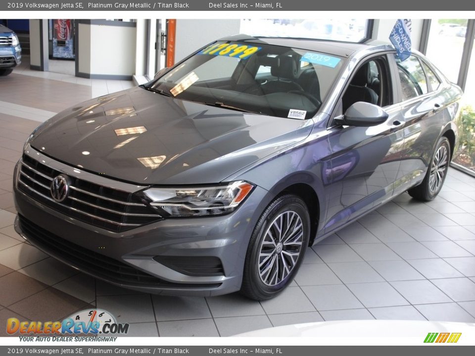 2019 Volkswagen Jetta SE Platinum Gray Metallic / Titan Black Photo #4