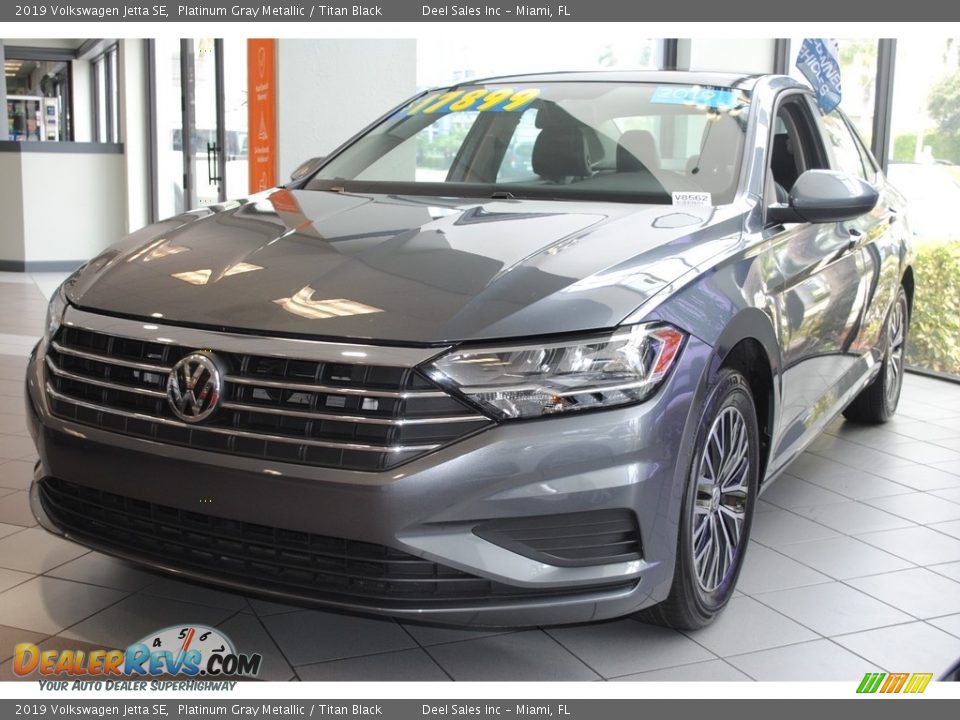 2019 Volkswagen Jetta SE Platinum Gray Metallic / Titan Black Photo #5