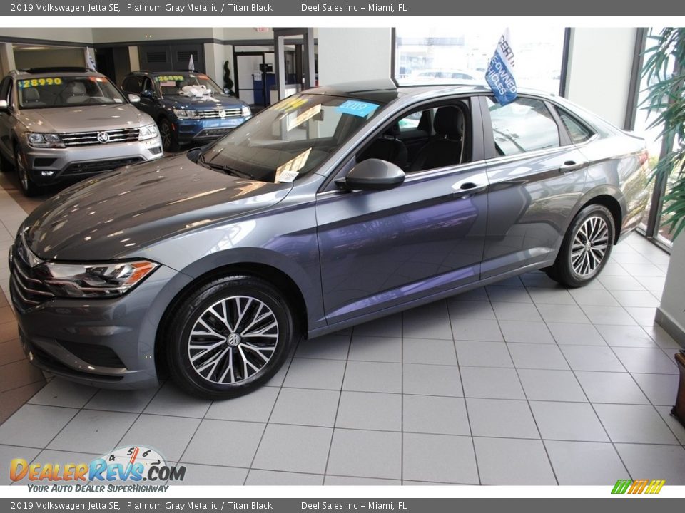 2019 Volkswagen Jetta SE Platinum Gray Metallic / Titan Black Photo #6