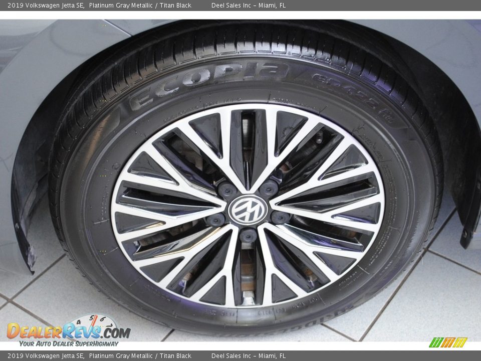 2019 Volkswagen Jetta SE Platinum Gray Metallic / Titan Black Photo #7