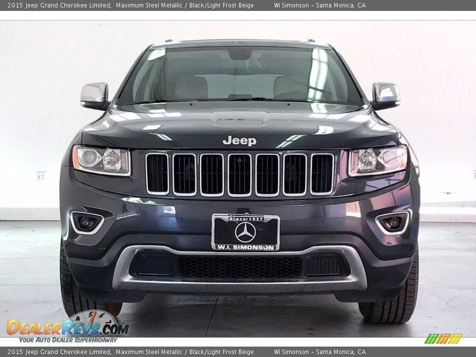 2015 Jeep Grand Cherokee Limited Maximum Steel Metallic / Black/Light Frost Beige Photo #2