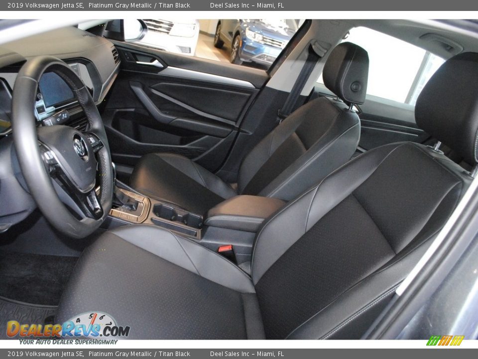 2019 Volkswagen Jetta SE Platinum Gray Metallic / Titan Black Photo #9
