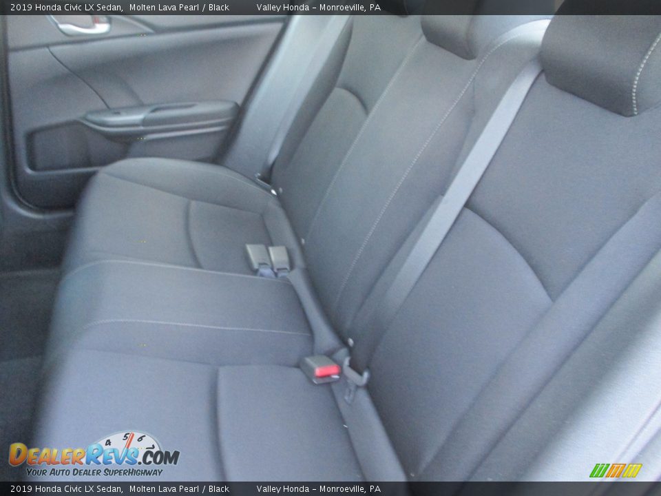 2019 Honda Civic LX Sedan Molten Lava Pearl / Black Photo #12
