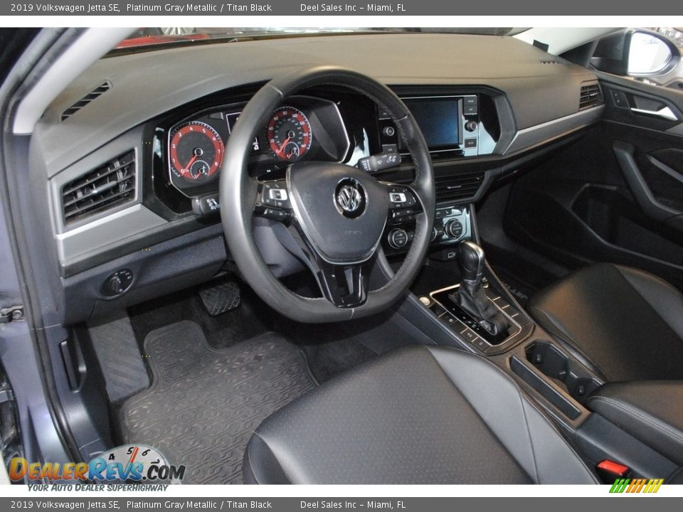 2019 Volkswagen Jetta SE Platinum Gray Metallic / Titan Black Photo #10