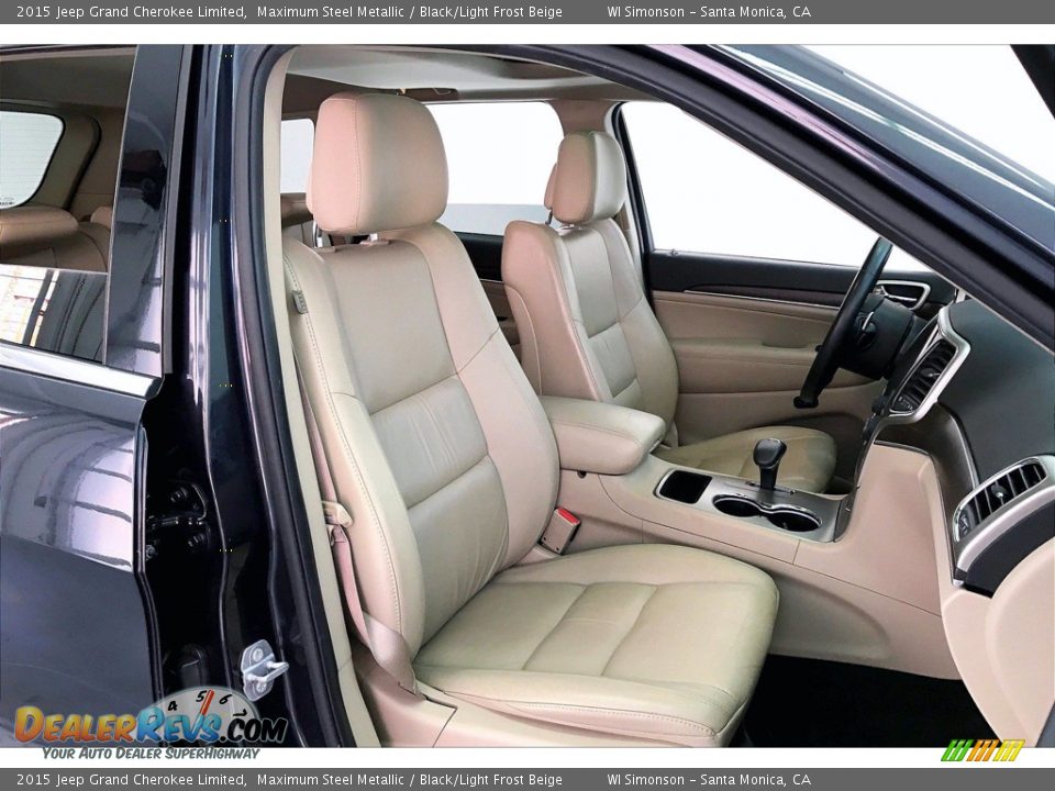 2015 Jeep Grand Cherokee Limited Maximum Steel Metallic / Black/Light Frost Beige Photo #6