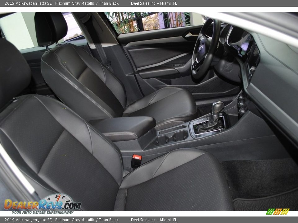2019 Volkswagen Jetta SE Platinum Gray Metallic / Titan Black Photo #14