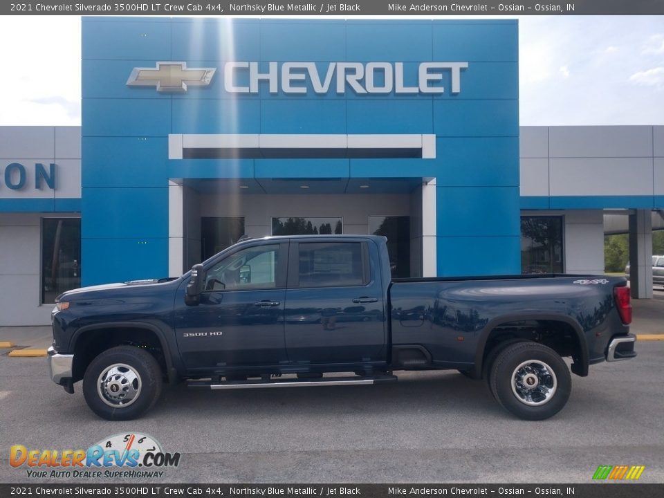 2021 Chevrolet Silverado 3500HD LT Crew Cab 4x4 Northsky Blue Metallic / Jet Black Photo #1