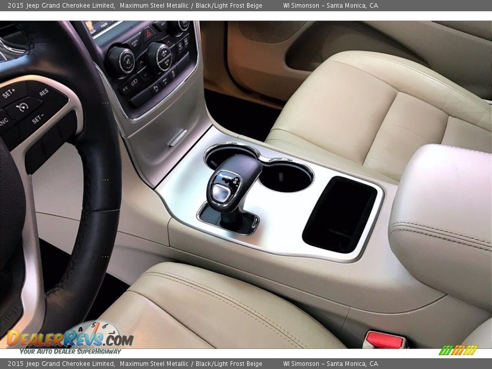 2015 Jeep Grand Cherokee Limited Maximum Steel Metallic / Black/Light Frost Beige Photo #17