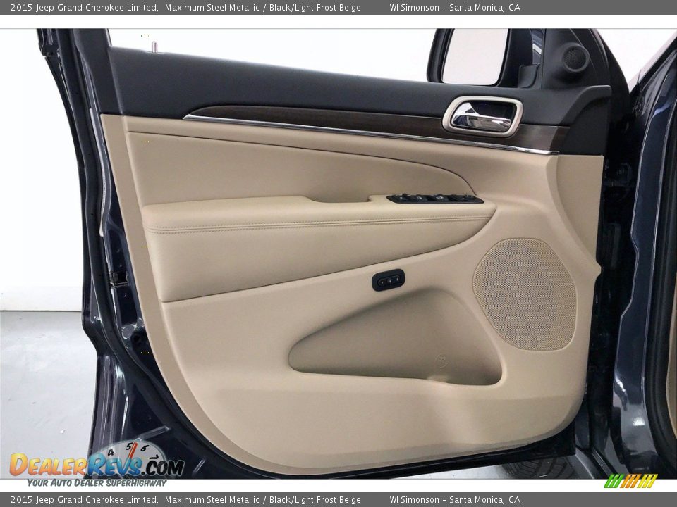 2015 Jeep Grand Cherokee Limited Maximum Steel Metallic / Black/Light Frost Beige Photo #26