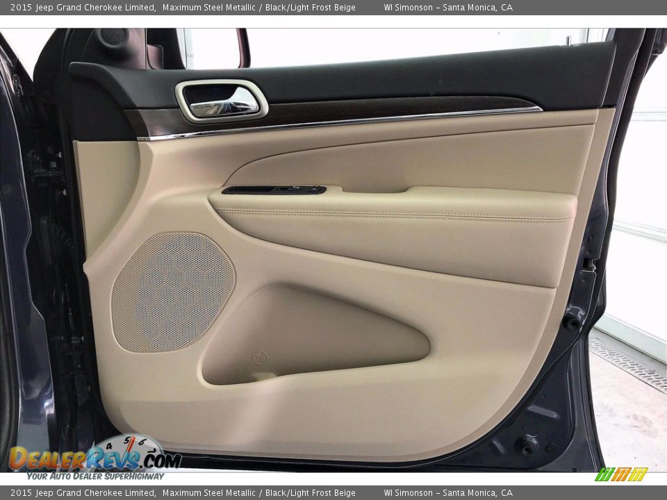 2015 Jeep Grand Cherokee Limited Maximum Steel Metallic / Black/Light Frost Beige Photo #27