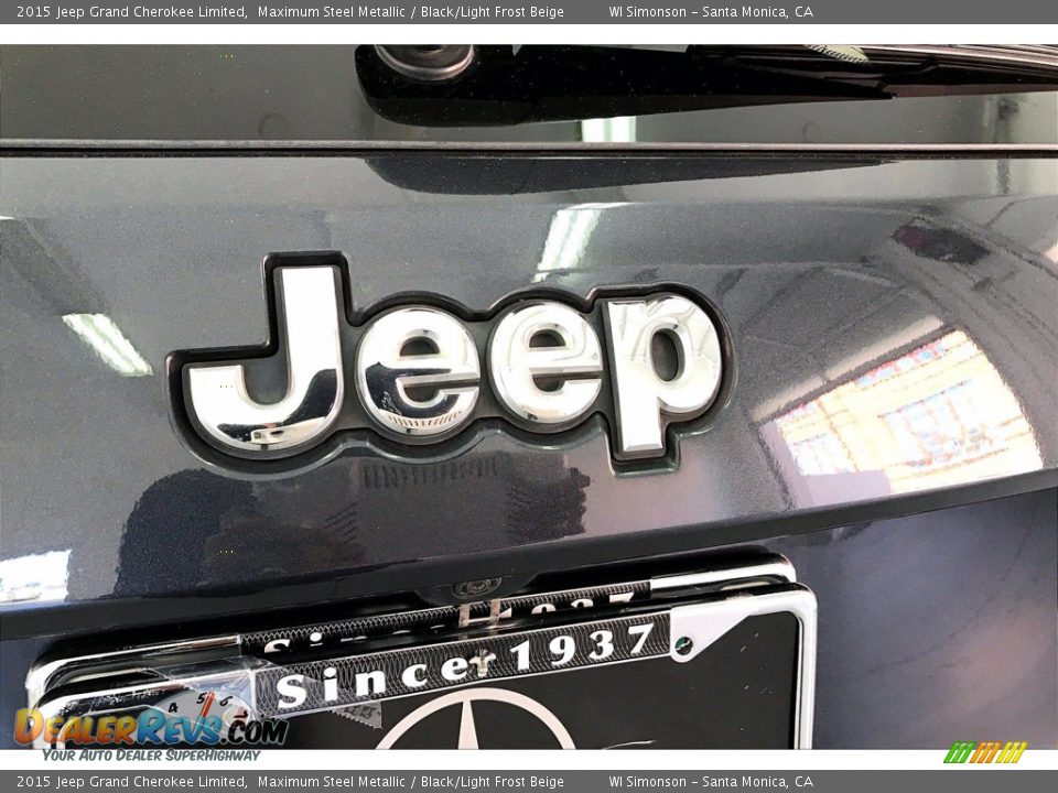 2015 Jeep Grand Cherokee Limited Maximum Steel Metallic / Black/Light Frost Beige Photo #31